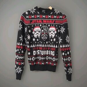 Star Wars Darth Vader Holiday‎ Sweater size S Festive Casual Festive